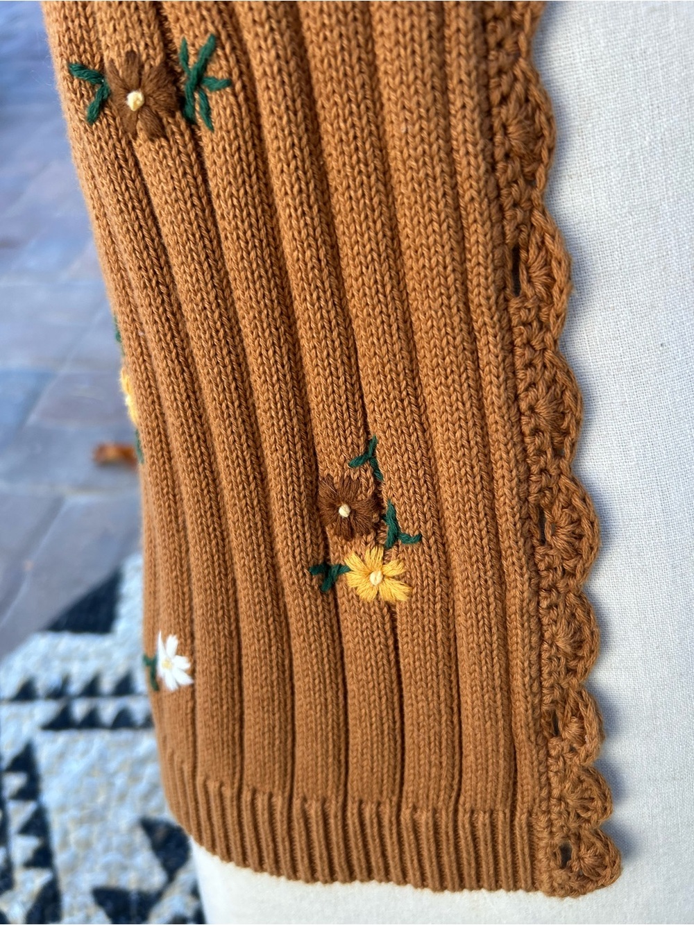 Sezane Ilane Cardigan Camel - Size S - Picture 6 of 14